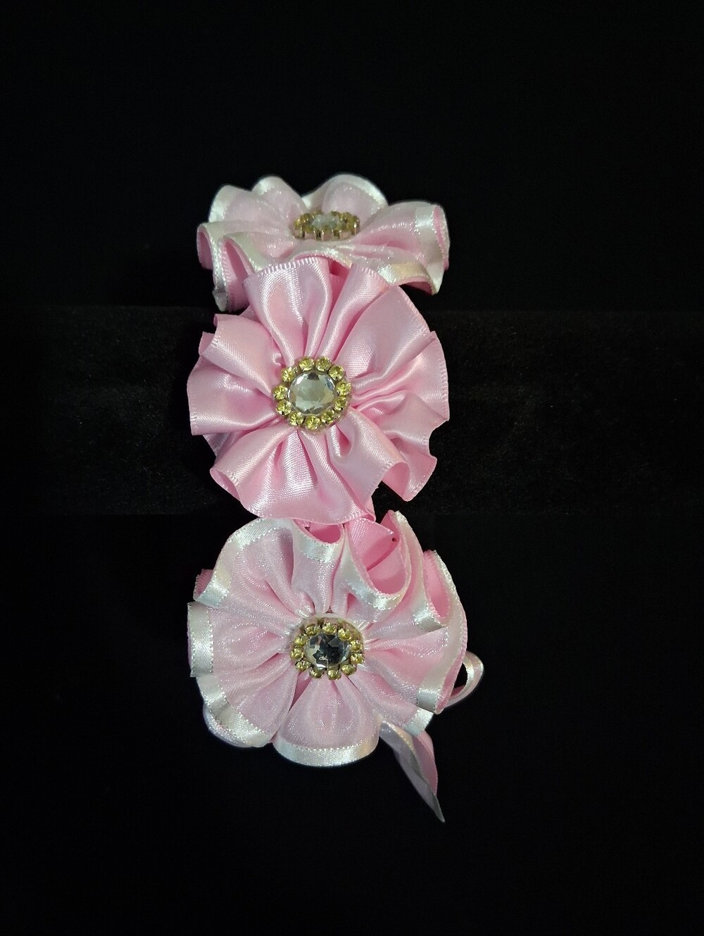 Pink Ribbon Flower Headband - Picture 2 of 2